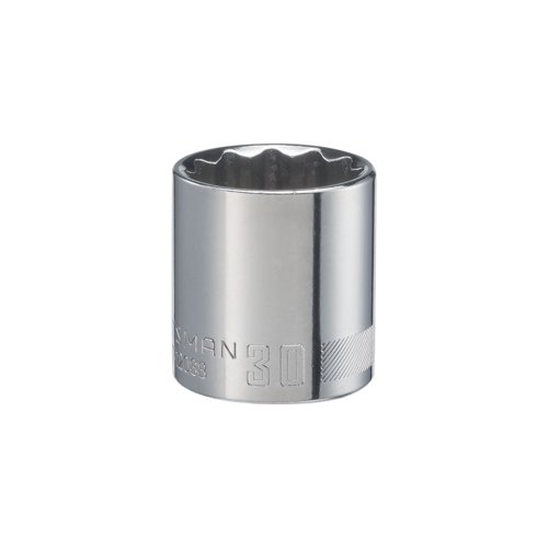 Craftsman 30 mm X 1/2 in. drive 12 Point Shallow Shallow Socket 1 pc