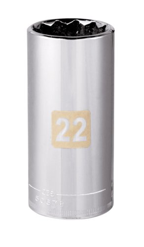 Craftsman 22 mm X 3/8 in. drive Metric 12 Point Deep Socket 1 pc