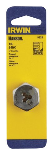 Irwin Hanson High Carbon Steel SAE Hexagon Die 10-24 1 pc