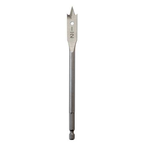Milwaukee 1/2 in. X 6 in. L Heat-Treated Steel Flat Boring Drill Bit Quick-Change Hex Shank 1 pc – Bits, Blades & Accessories | City Lumber | Your One Stop Shop Hardware, Building Supplies & Tools in Texas San Angelo, Texas
