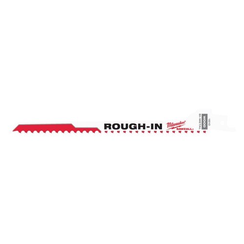 Milwaukee Rough-In 7-3/8 in. Bi-Metal Through-hole Cutter Reciprocating Saw Blade 5 TPI 5 pk