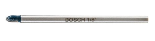 Bosch 1/8 in. X 4 in. L Carbide Tipped Glass and Tile Bit 3-Flat Shank 1 pc