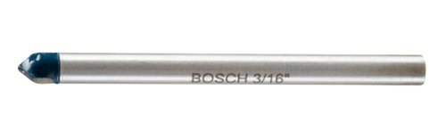 Bosch 3/16 in. X 4 in. L Carbide Tipped Glass and Tile Bit 3-Flat Shank 1 pk