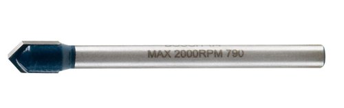 Bosch 1/4 in. X 4 in. L Carbide Tipped Glass and Tile Bit 3-Flat Shank 1 pc
