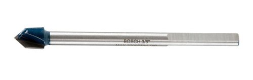 Bosch 3/8 in. X 4 in. L Carbide Tipped Glass and Tile Bit 3-Flat Shank 1 pc