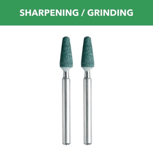 Dremel 3/16 in. D X 0.5 in. L Silicon Carbide Grinding Stone Cone 35000 rpm 2 pc