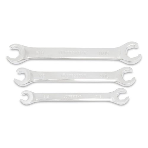Crescent SAE Flare Nut Wrench Set 7.7 in. L 3 pk