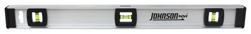 Johnson 24 in. Aluminum I-Beam Level 3 vial