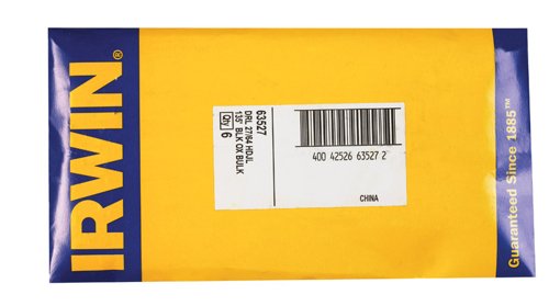 Irwin 27/64 in. X 5-3/8 in. L High Speed Steel Drill Bit Straight Shank 1 pc