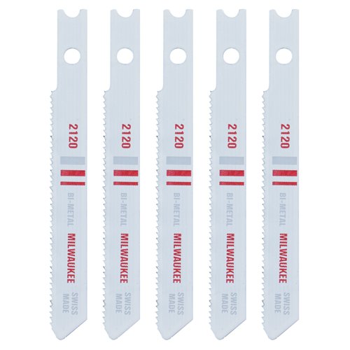 Milwaukee 2-3/4 in. Bi-Metal U-Shank Metal cutting Jig Saw Blade 18 TPI 5 pk