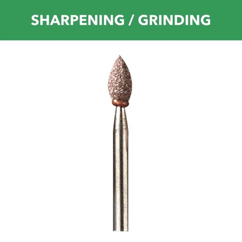Dremel 3/16 in. D X 3/16 in. L Aluminum Oxide Grinding Stone Conical 35000 rpm 1 pc