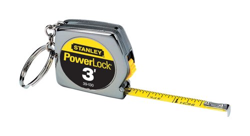 Stanley PowerLock 3 ft. L X 0.25 in. W Compact Keychain Tape Measure 1 pk