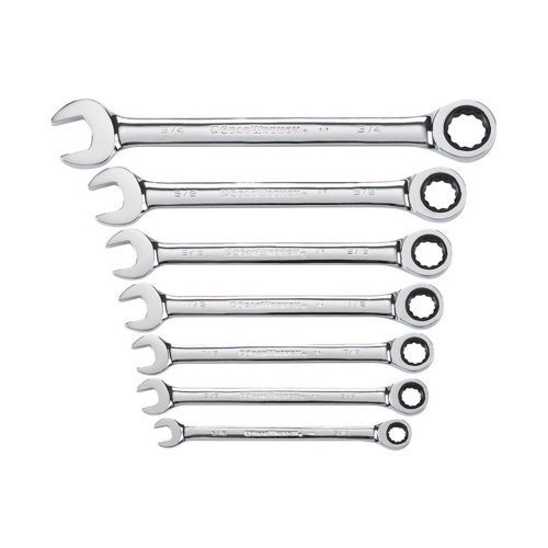 GEARWRENCH 12 Point SAE Ratcheting Combination Wrench Set 7 pc