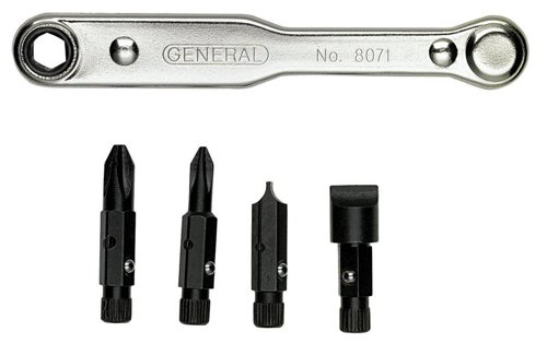 General Multi-Bit Screwdriver Set 5 pc