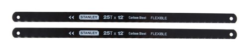 Stanley 12 in. High Carbon Steel Hacksaw Blade 24 TPI 2 pk