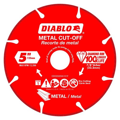 Diablo 5 in. D X 7/8 in. Diamond Metal Cut-Off Wheel – Bits, Blades & Accessories | City Lumber | Your One Stop Shop Hardware, Building Supplies & Tools in Texas San Angelo, Texas