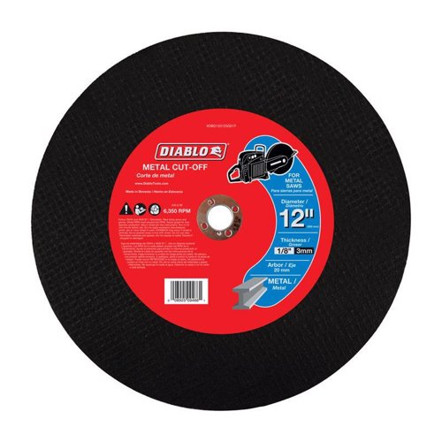 Diablo 12 in. D X 20 mm Aluminum Oxide High Speed Metal Cut-Off Disc 1 pk