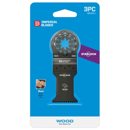 Imperial Blades Starlock 3-3/4 in. L High Carbon Steel Oscillating Saw Blade 3 pk