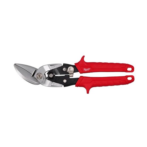 Milwaukee 10 in. Forged Alloy Steel Left Serrated Offset Aviation Snips 22 Ga. 1 pk