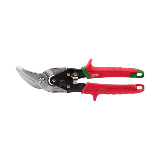 Milwaukee 10 in. Forged Alloy Steel Left Serrated Offset Aviation Snips 22 Ga. 1 pk