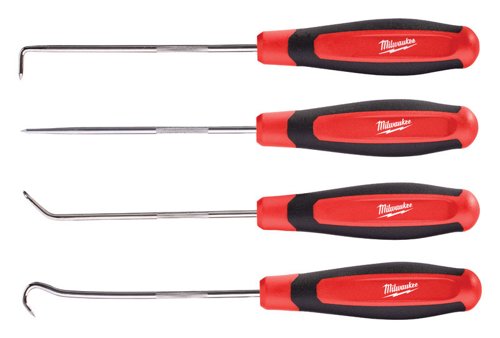 Milwaukee 4 in. Chrome Plated Steel Hook and Pick Set 4 pc
