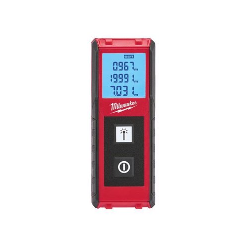 Milwaukee 4 in. L X 1-1/2 in. W Laser Distance Meter 65 ft. Black/Red 1 pc