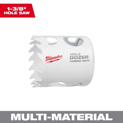 Milwaukee Hole Dozer 1-3/8 in. Carbide Tipped 2-1/8 in. L X 1/4 in. D Hole Saw
