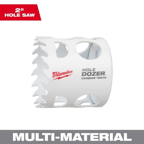 Milwaukee Hole Dozer 2 in. Carbide Tipped 1-7/8 in. L X 1/4 in. D Hole Saw