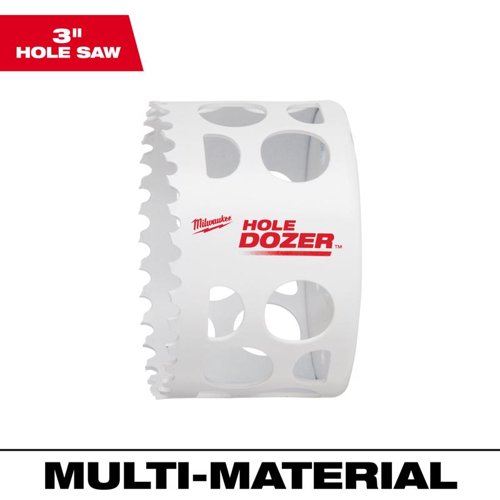 Milwaukee Hole Dozer 3 in. Bi-Metal 1.9 in. L X 1/4 in. D Hole Saw