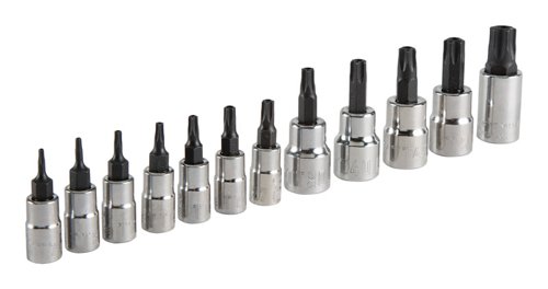 Craftsman 1/4 and 3/8 in. drive 6 Point Torx Bit Socket Set 12 pc