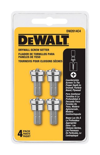 DeWalt Phillips Drywall Screw Setter S2 Tool Steel 4 pc