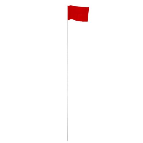 C.H. Hanson 21 in. Fluorescent Red Marking Flags Polyvinyl 100 pk