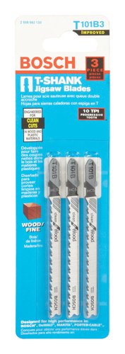 Bosch 4 in. Metal T-Shank Ground teeth and taper ground back Jig Saw Blade 10 TPI 3 pk