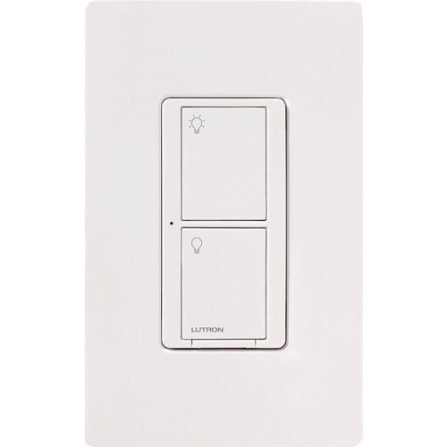 Lutron Caseta 5 amps Single Pole Wireless Smart-Enabled Rocker Switch White 1 pk