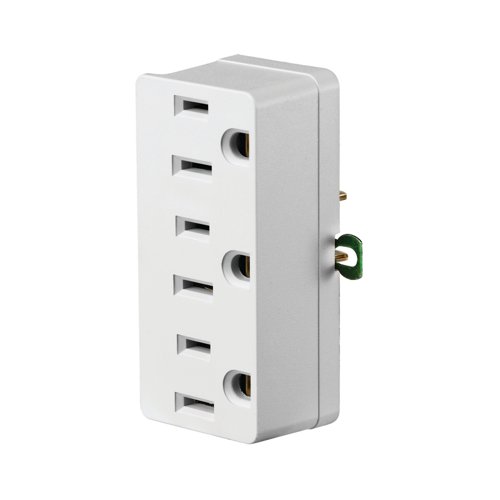 Leviton Polarized 3 outlets Outlet Adapter 1 pk