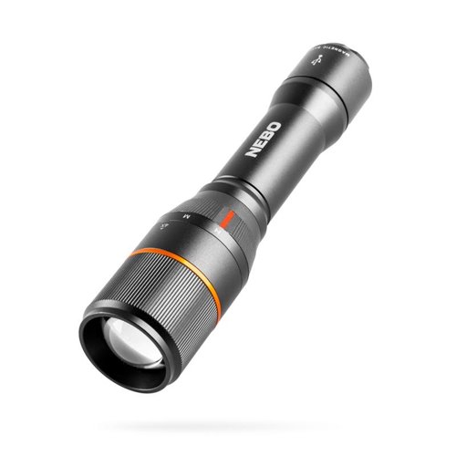 NEBO Davinci 1500 lm Black LED Rechargeable Flashlight 18650 Battery