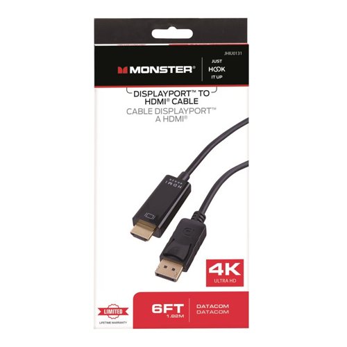Monster Just Hook It Up 6 ft. L Audio/Visual Cable HDMI