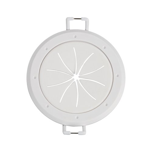 Monster Just Hook It Up White 1 gang Plastic Spring Lock Cable Pass Wall Plate 2 pk