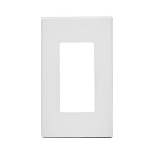 Leviton Decora Plus White 1 gang Polycarbonate Decorator Screwless Wall Plate 1 pk