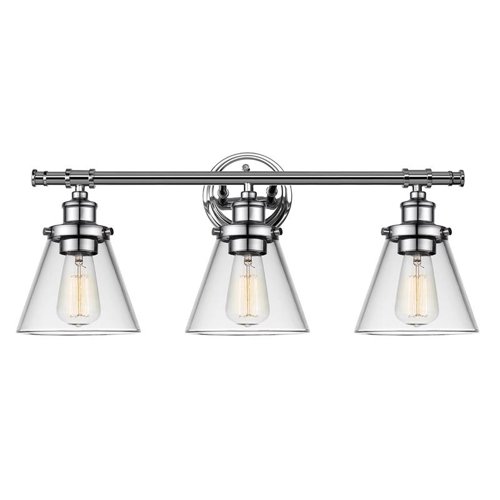 Globe Electric Parker 3-Light Chrome Wall Sconce