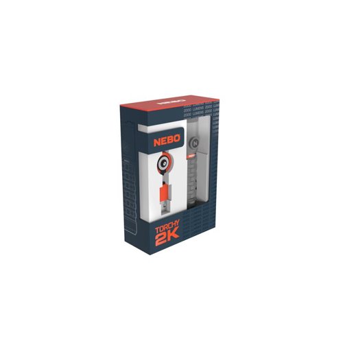 NEBO Torchy 2000 lm Gray LED Pocket Light 18650 Battery