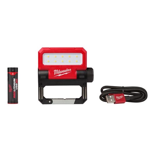 Milwaukee 550 lm Black/Red LED Work Light