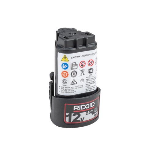 RIDGID Lithium 12 V 2.5 mAh Battery 1 pk