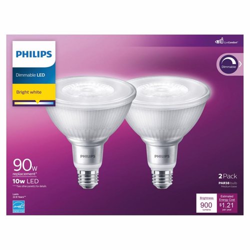 Philips PAR38 E26 (Medium) LED Bulb Bright White 90 Watt Equivalence 2 pk