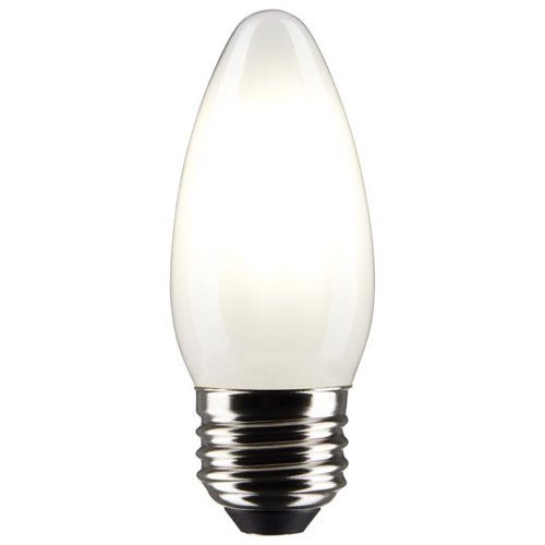 Satco B11 E26 (Medium) Filament LED Bulb Warm White 40 Watt Equivalence 2 pk