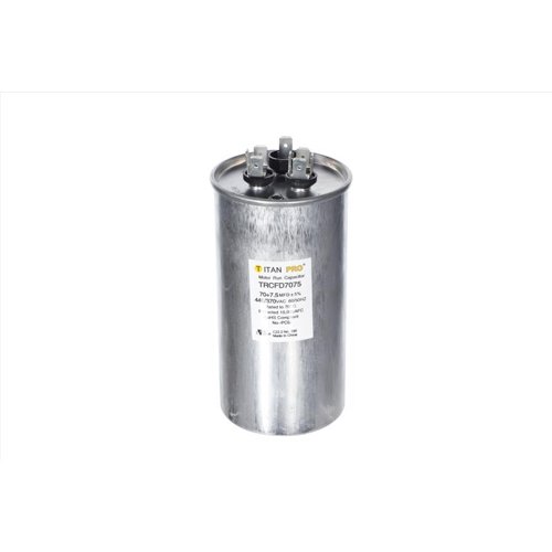 Titan Pro 70+7.5 MFD 440 V Round Run Capacitor
