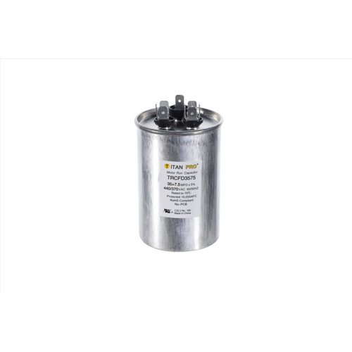 Titan Pro 35+7.5 MFD 440 V Round Run Capacitor