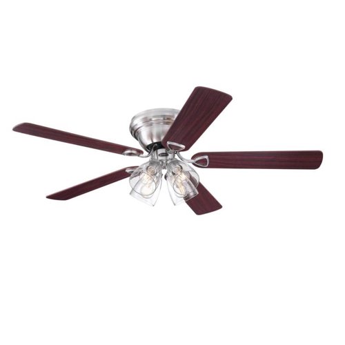Westinghouse Contempra IV 52 in. Brushed Nickel Brown LED Indoor Ceiling Fan