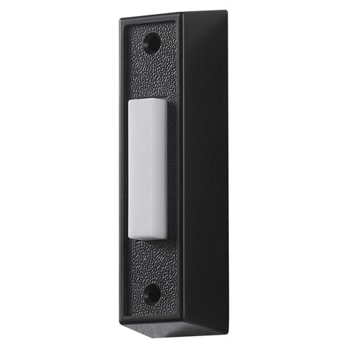 Heath Zenith Heath Zenith Black/White Plastic Wired Pushbutton Doorbell