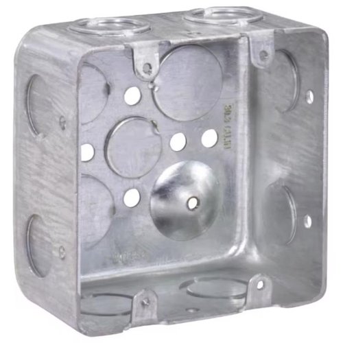 Southwire New Work 30.3 cu in Square Galvanized Steel 2 gang Switch Box Gray